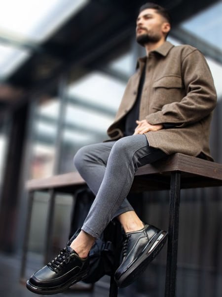 BLACK OLD AIR BLACK KHAKI - 45