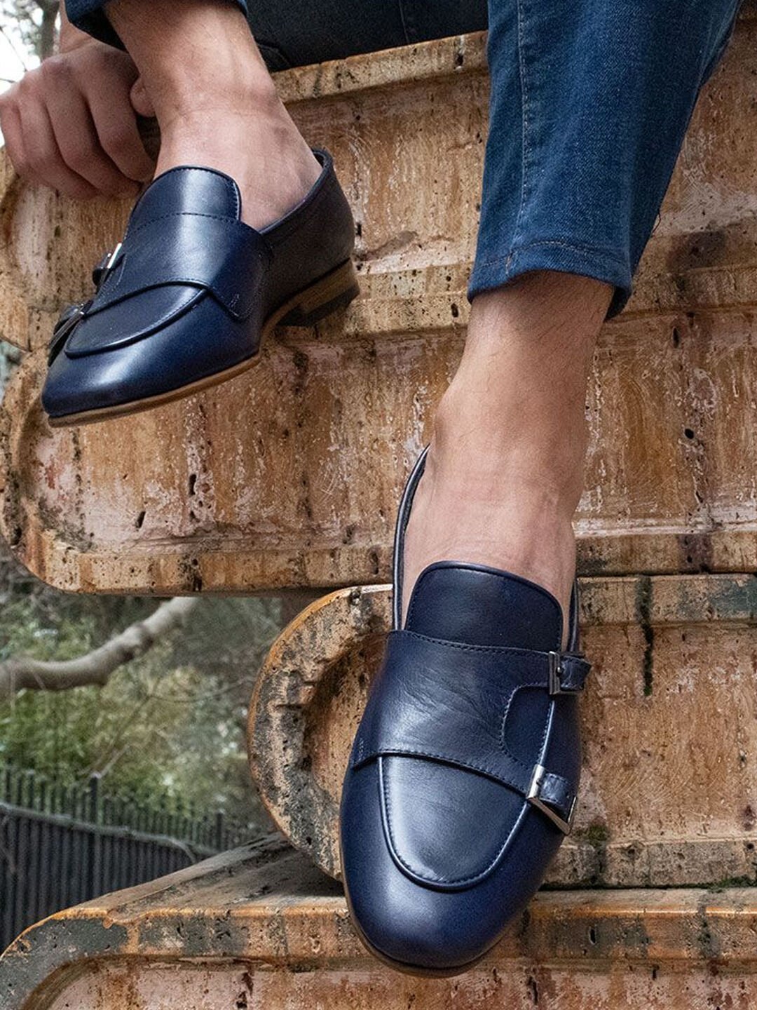 Stylish blue shoes best sale