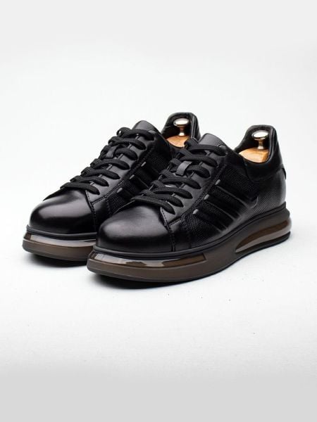 İBAY1966 MAXIMILLIAN QUALITY MEN'S GENUINE LEATHER STYLE DAILY SHOES BLACK - 42