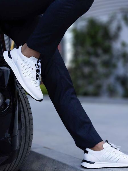 WHITE TAG-X TARZ ERKEK GÜNLÜK AYAKKABI BEYAZ - 40