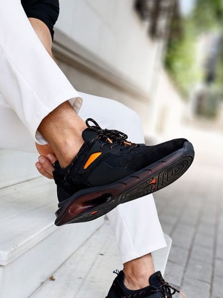 İBAY 2211 DROGBA MEN'S BLACK STYLE DAILY SHOES