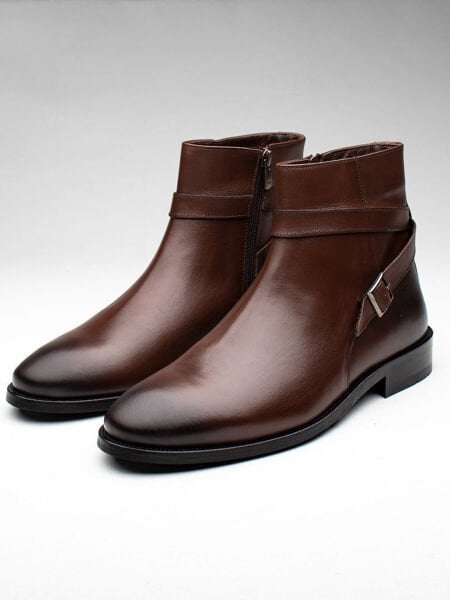 COFFEE FLOYD HAKİKİ DERİ BOT KAHVE ANTİK - 46