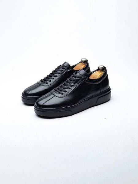 IBAY  BLACK BLACK  JOHN ERKEK BAĞCIKLI HAKİKİ DERİ GÜNLÜK AYAKKABI SİYAH SİYAH - 40