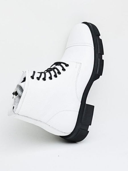 WHITE HEAD HAKİKİ DERİ BOT BEYAZ - 45