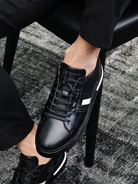 SCHWARZWEISS JAGER HERREN-LEDERSCHUHE SCHWARZWEISS - 43