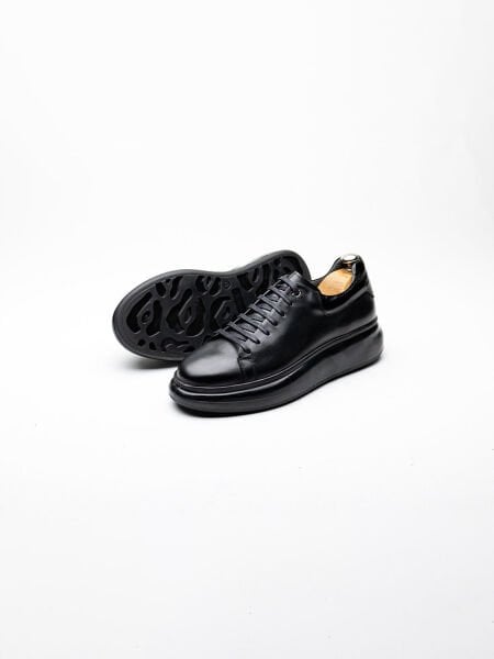 İBAY 1901 JACKSON BLACK MEN'S DAILY COMFORTABLE STYLE SHOES BLACK - 45