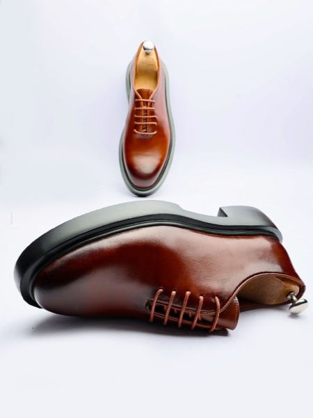 TABACO İBAY FLAME ECHTLEDER STIL HERREN FREIZEITSCHUHE TABA - 38