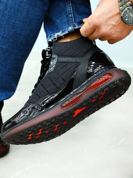 BLACK HIGH AIR RAHAT TARZ BOT SİYAH RUGAN - 43