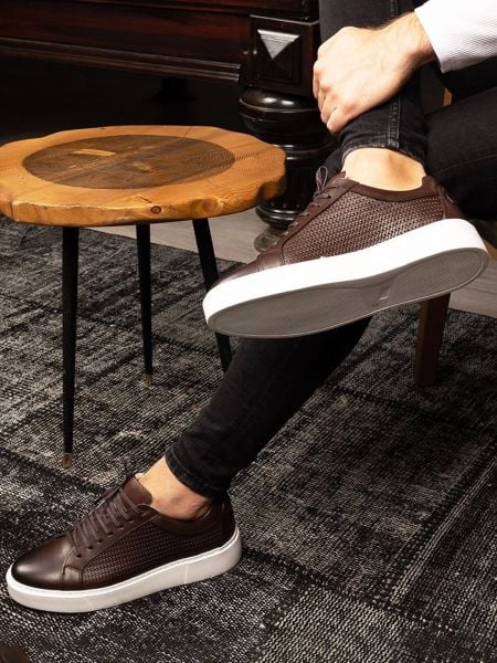 KAFFEE RAFAEL HERREN-LEDERSCHUHE BRAUN - 40