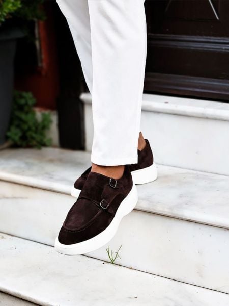 BRAUNES WILDLEDER PHILIPPE BEQUEME HERRENSCHUHE BRAUNES WILDLEDER - 42