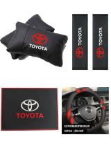 Toyota Yastık Kemer Konfor Seti Paketi Kaydırmaz Ped Ve Geçmeli Direksiyon Kılıfı