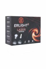 Erlight X Lazer Serisi H7 Led Xenon Uzun-Kısa Beyaz-Yeni Nesi İnce 12000 Lümen Şimşek Etkili 6000k