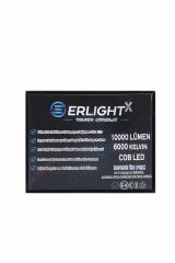 Erlight X Plus H11 Led Xenon Uzun Kısa Beyaz - Yeni Nesi İnce 10000 Lümen Şimşek Etkili 6000k