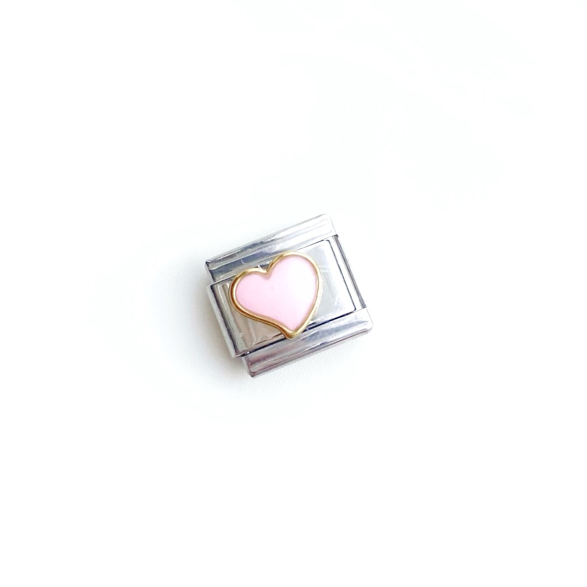 Pink Heart Charm | Çelik