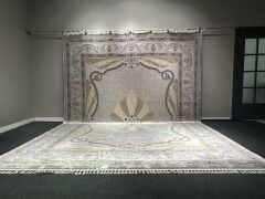 Palaca Collection Grey Silk Carpet