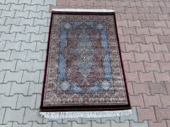 Ottoman Art Details Pink Silk Rug