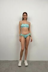 Toptan Batik Desen Mavi Bikini Takım