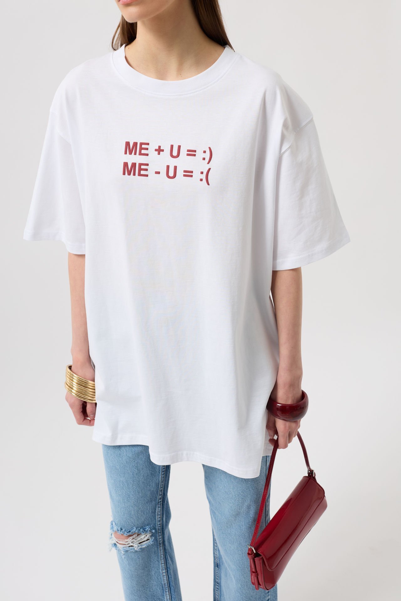 Toptan Kabartma Baskılı Beyaz T-Shirt