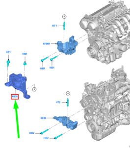 Ford Focus Motor Takozu Sağ 1.6 Dizel Alman 2005-2018 [SWG 50939363 /  FEBI 39363]