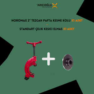 SET Noromax 2'’ Tezgah Pafta Kesme Kolu ( 1 Adet ) + Standart Çelik Kesici Elmas ( 1 Adet )