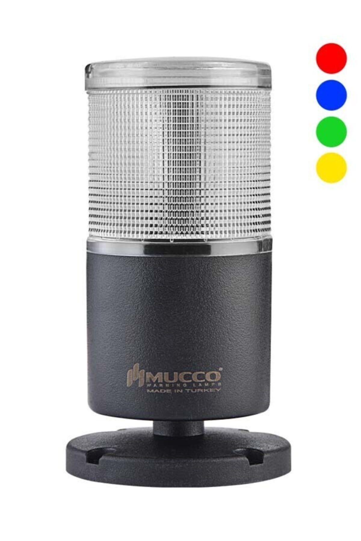 MUCCO SNT-T72-RGB Rgb Led Teknolojisi Ile Tabana Montaj Buzzerlı Rgb Işıklı Kolon 40-250v Ac/dc