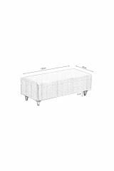 Corner Flavia Puf GRİ