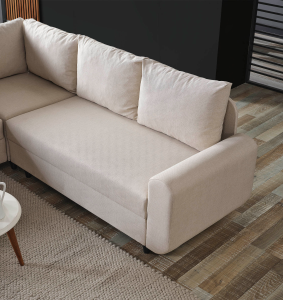 Corner Flavia Plus Köşe Takımı Berjerli Krem