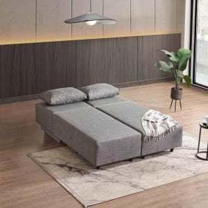 CORNER POLY-M KÖŞE TAKIMI-KANEPE-YATAK-DİNLENME 4 FARKLI MODEL TEK MODÜL GRİ