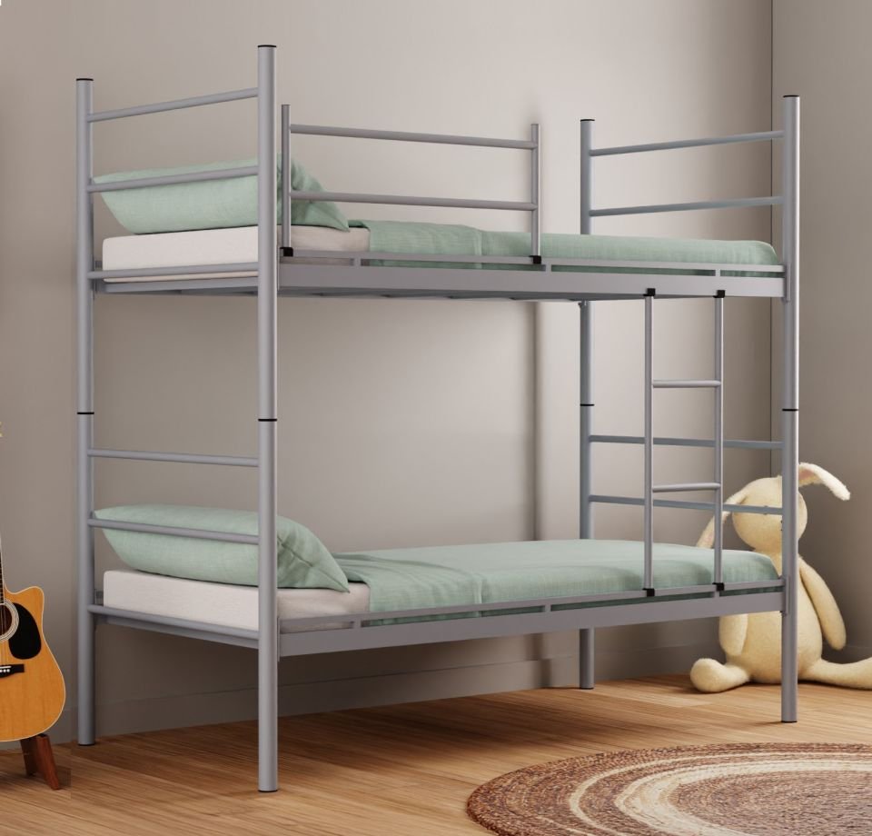 Strong Metal Ranza Çift Katlı Ayrılabilir 90x190 Cm Gri