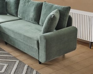 Corner Flavia Köşe Takımı Puflu HAKİ