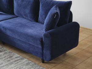 Corner Flavia Köşe Takımı Puflu LACİVERT