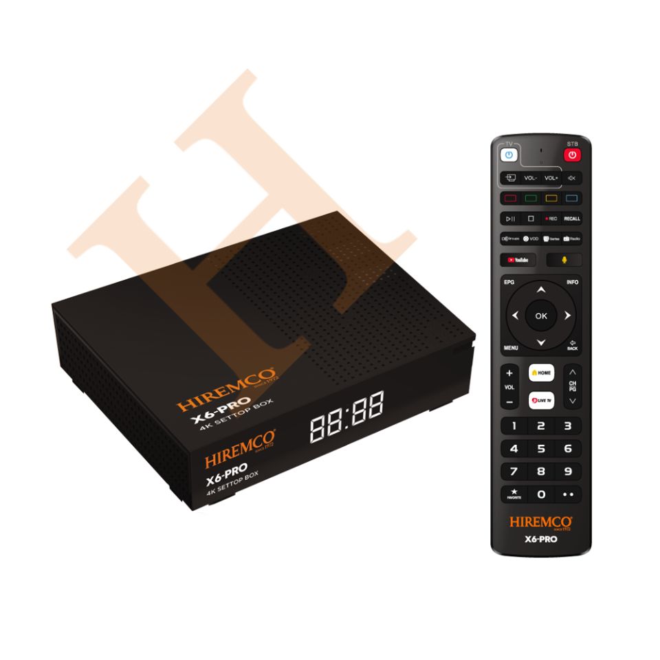 Hiremco X6 PRO Android Box+ Akım Korumalı Priz Hediyeli