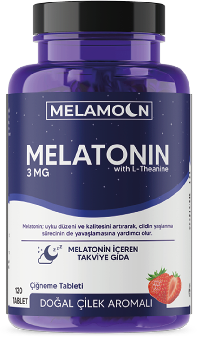 Doğal Melatonin 3 Mg  Ve Teanin Içeren Takviye Edici Gıda  120 Tablet