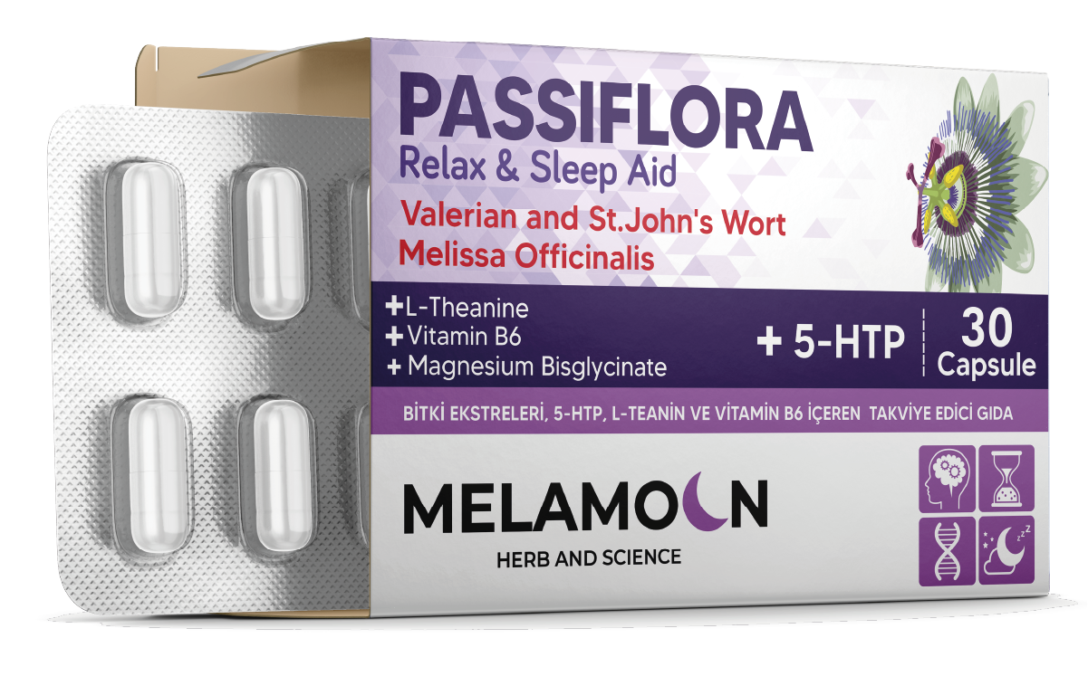 Magnezyum Ve 5-htp Ile Güçlendirilmiş Passiflora (pasiflora) Strese Ve Uykuya Yardımcı 30 Kapsül