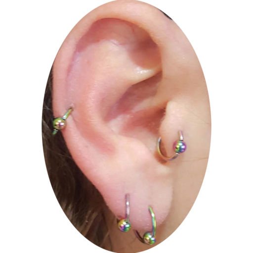 Halka-Yarım Halka-Spiral-Vücut Piercing