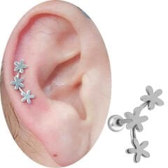 Çelik Çiçek Kıkırdak-Helix Piercing