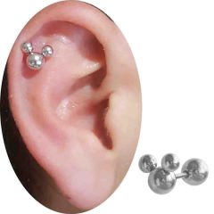 Çelik Mickey Kulak Helix Kıkırdak Piercing