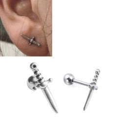 Çelik Helix Kıkırdak Piercing