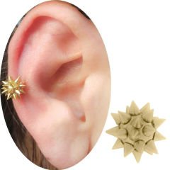 Çelik Gold Dikenli Top Kulak-Helix-Kıkırdak Piercing