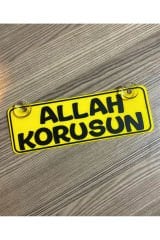 Allah Korusun Dekor Plaka Vantuzlu