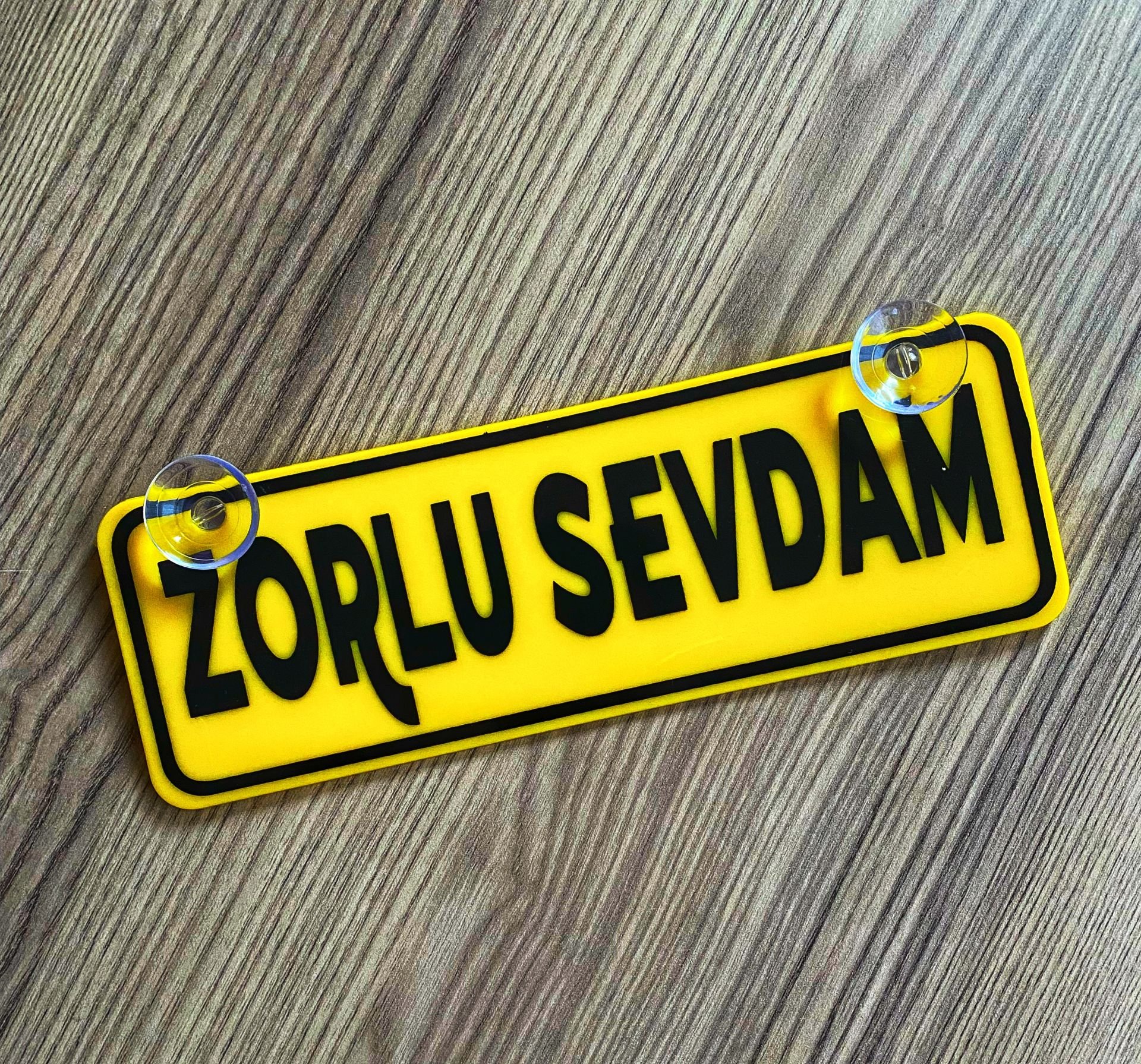 Zorlu Sevdam Dekor Plaka Vantuzlu