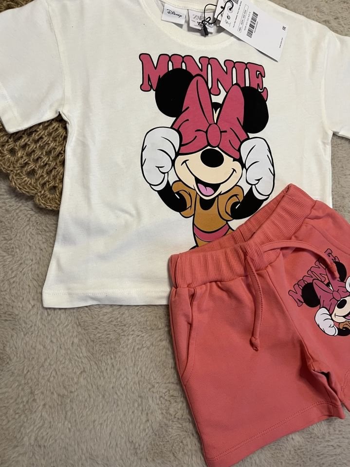 Minnie Mouse Baskılı İkili Takım 18/24 Ay