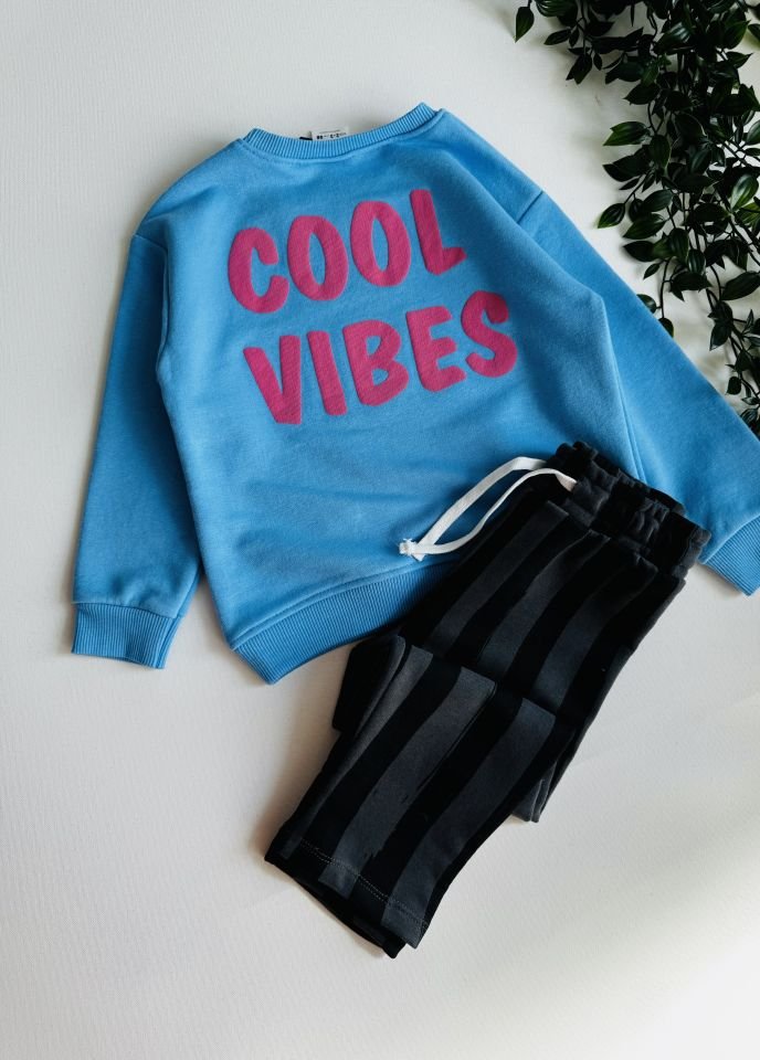 Cool Vibes Baskılı Bohemian İkili Takım 7/8 Yaş