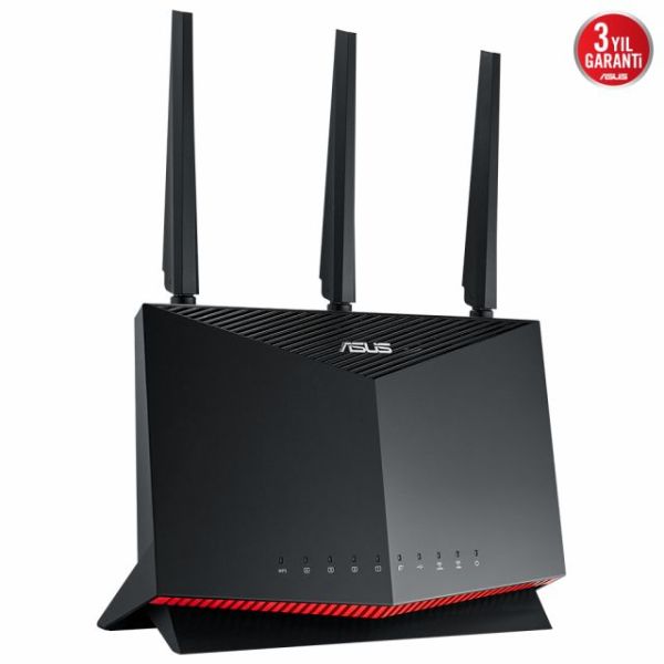 Asus Rt-Ax86S Wıfı6 Dualband-Gaming-Ai Mesh-Aiprotection-Torrent-Bulut-Dlna-4G-Vpn-Router-Access Poi