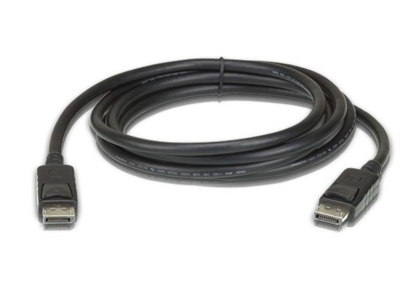 Aten 2L-7D02Dp 2 Metre Dısplayport Kablo 1.2 Support Cable M/M 30Awg Black