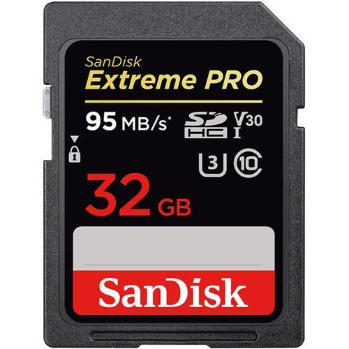 SanDisk Extreme Pro SDHC 32GB - 95MB/s V30 UHS-I U3