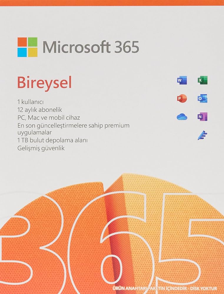 Microsoft 365 Bireysel Türkçe Yeni