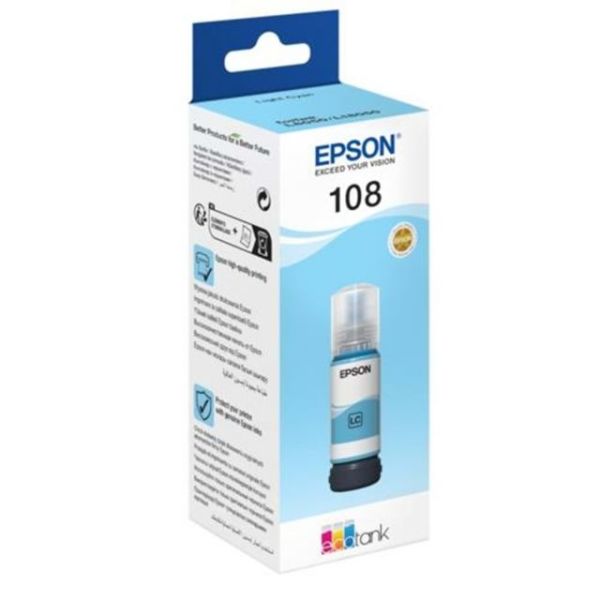 Epson C13T09C54A (108) Açık Mavi Mürekkep L10850