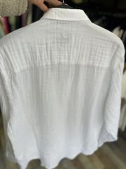 %100 Müslin Orijinal Marka Gömlek Beyaz