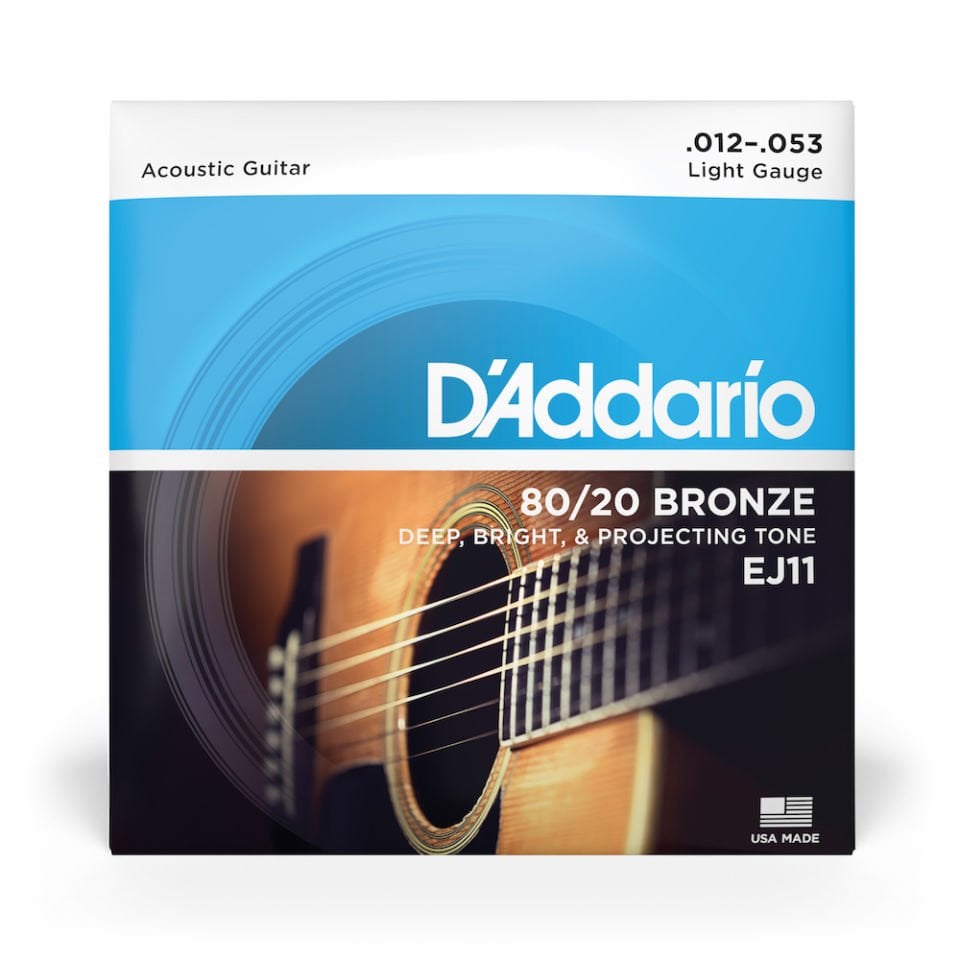 D'addario EJ11 Akustik Gitar Takım Tel (012-053)